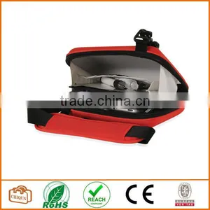 Mini Messenger Bag w/ Built-in Grid-it Organizer RED thumbnail-3