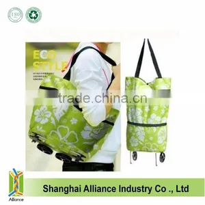 Brand New Large Size Folding Shopping Trolley Bag With 2 Wheels thumbnail-1