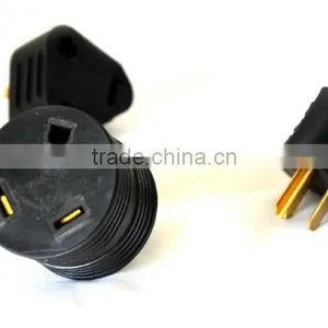 S80256 NEMA 30A-15A RV Adapter(Triangle), 30P Male to TT-15R Female RV Power Adapter thumbnail-1