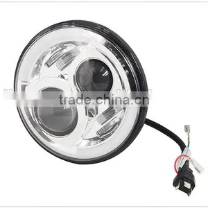 IP68 7 Inch Landrover Defender LED Headlights Hi-low Beam Moving Driving LED Headlamp thumbnail-2