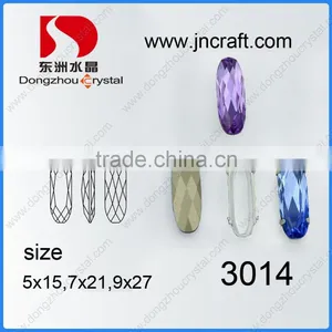 Point Back Decorative Crystal Glass Beads for Evening Dresses thumbnail-2