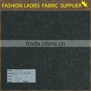 Shaoxing Textile New Designs! T/c Jacqaurd Fabric,garments Fabric,ladies' Wearing Fabric 270gsm Jacquard Knitting Fabric thumbnail-1