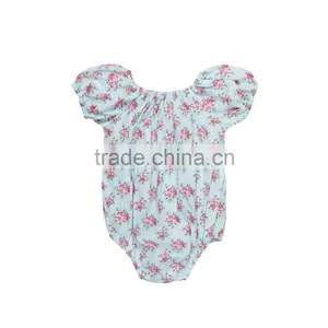 Baby Romper In China NewBorn Baby Girls Vintage Flower Jumpsuits thumbnail-4