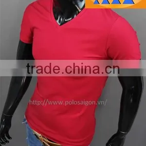 Men T Shirts, V Neck, Short Sleeve , 100% Cotton thumbnail-1