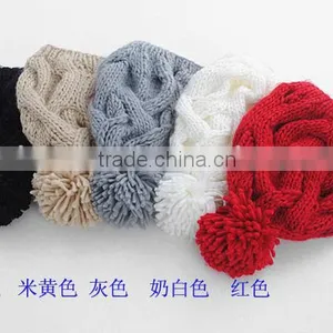 Fashion Computer Knitted Beret Hats in White Majored Producer Factory thumbnail-4