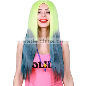 MGOO Low MOQ Synthetic Women Long Natural Straight Hair Lace Front Halloween Cosplay Costume Wig thumbnail-3