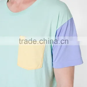 Color Block Pocket no Problem T-shirt thumbnail-4