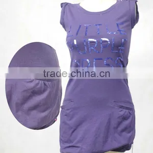 Fashion Sequin Soft Cotton Tight T-shirt for Women thumbnail-1