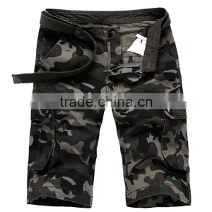 Mens Military Cargo Shorts 2016 Brand New Army Camouflage Shorts Men Cotton Loose Work Casual Short Pants Plus Size No Belt thumbnail-3