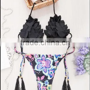 2016 SEXY HOT LADY BRAZILIAN BEAUTY CUSTOM MACRAME WHOLESALE FULLSIZE BIKINI thumbnail-4