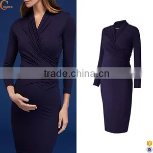 New Design Maternity Pregnancy Clothing Prom Dress 2017 thumbnail-1