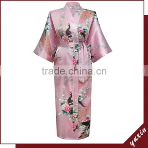 2015 Hot Sale Women Long Kimono Robe ,women Robe Sleepwear Nightgown thumbnail-5