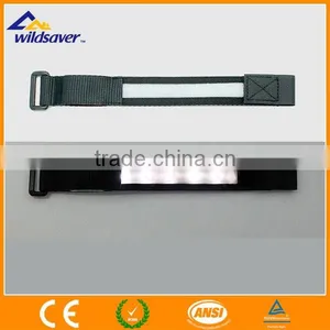 Velcro Custom Fabric Nylon LED Wristband thumbnail-5