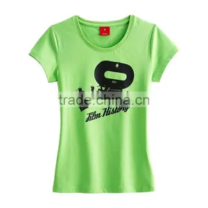 Lady's Slim Fit Tee, Fitted Women Tee thumbnail-1