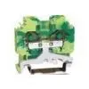 Green - Yellow Spring Cage Terminal Block With 2 Poles SP206 thumbnail-1