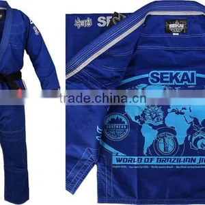 Customized Bjj gi With Inside Printing( White,Black,Blue,Royal Blue,Grey,Green) thumbnail-4