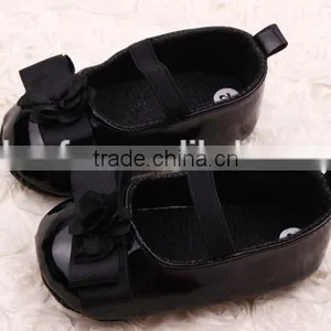 New Sweet Anti-slip Flat Flower Princess First Walkers PU Baby Newborn Shoes thumbnail-3