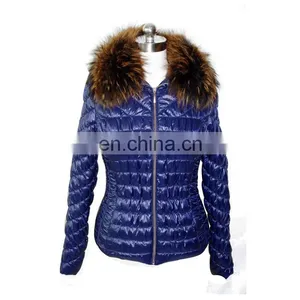 With Hood With Zip Quilting Cheap Padding Jacket thumbnail-1