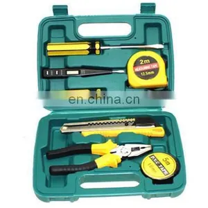 8-Piece Tool Set - General Household Hand Tool Kit With Plastic Toolbox Storage Case Homeowner Tool Set thumbnail-1