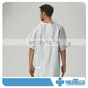 Patient Nightwear Recovery Non-tangle Ties Hospital Gown thumbnail-3