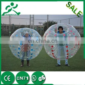 Hot!! Funny Toys! TPU/PVC Inflatable Soccer Game,inflatable Body Ball,bubble thumbnail-1