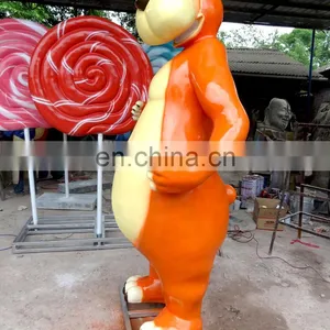 Playground Cute Cartoon Decoration Fiberglass Sculpture thumbnail-2