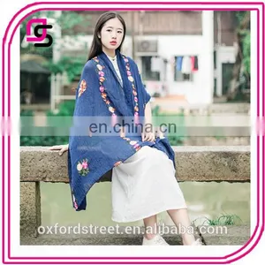 2017 Nepalese Folk Style New Cotton Embroidery Embroidery Scarf Shawl Super Sunscreen thumbnail-4