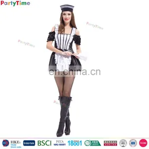China Direct Sell Cosplay Hot Sexy French Maid Costume thumbnail-3