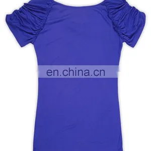 2015 Factory Direct Price Wholesale 100% Cotton Cartoon Evil Queen Royal Blue Top thumbnail-4