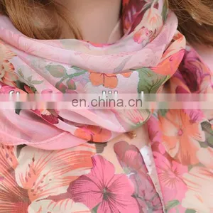 Popular Summer Scarf Fashion Style Chiffon Sillk Scarf thumbnail-5
