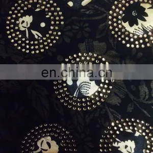 Women's Black Colour Net With Printed Satin Silk Diamond Stone Work Fully Stitched Burkha / Stylish Islamic Wear Abhaya thumbnail-3