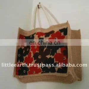 Canvas Rope Handle Beach Bag thumbnail-1