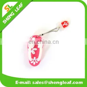 2016 Promotional Gifts Custom Rubber Slipper Shaped Mini Cute Usb thumbnail-6