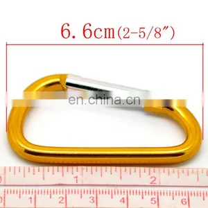 Custom Made Blue D Shaped Carabiner Printing Logo thumbnail-5