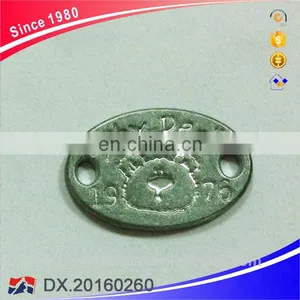 High Quality 3D Antique Silver Plate Metal Plate Customed Logo thumbnail-5