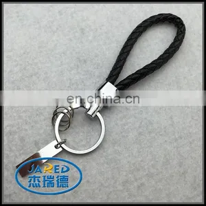High Quality Custom Logo pu Leather Keyring Keychain thumbnail-2