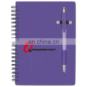 Pen Buddy Spiral 70sheet Lined Notebook Set With Ball Pen and Translucent Color Cover thumbnail-5