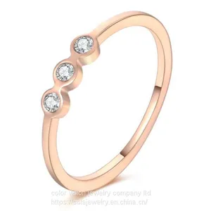 Women Fashion Stainless Steel Jewelry Ring Diamond Rings thumbnail-2