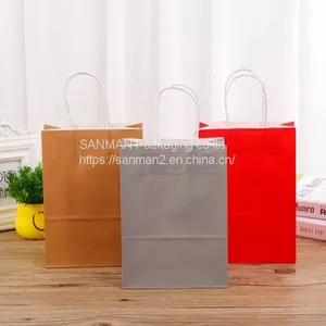 Wholesale Custom Paper Packing Pink Woman Bag With Rope thumbnail-4