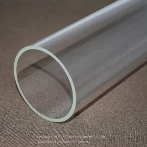 High-temperature Transparent Large Diameter Quartz Glass Tube thumbnail-1
