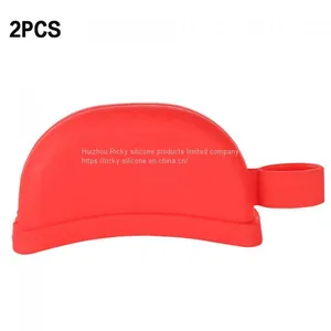 2pcs/set Grip Sleeve Heat Insulation Pan Grip Anti-skid Kitchen Tool Pot Pot Handle Cover Heat Resistant Saucepan Silicone thumbnail-2