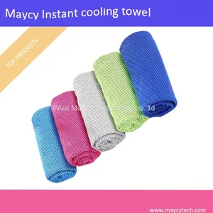 Microfiber Poly Sports Cooling Ice Chilly Towel, Marathon Running Camping Yoga Travel Towel thumbnail-2