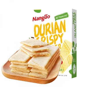 Halal Sweet Durian Cream Cracker Imported Crackers Durian Flavor Cracker Biscuits thumbnail-3