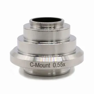 0.35X 0.55X 0.7X 1X Standard Reduction Relay Lens Microscope Camera C-mount Adapter for Leica Trinocular Microscope thumbnail-5