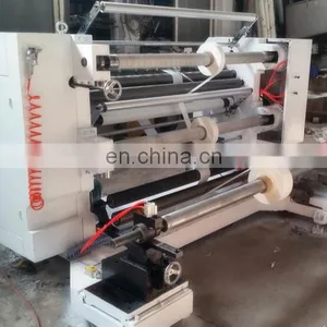 Automatic Paper Plastic Film PVC PET BOPP Slitting and Rewinding Machine With Flat and Disc Knife and Full Automatic Tension thumbnail-1