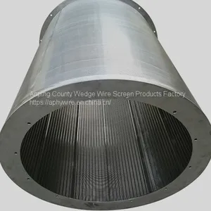 Rotary Drum Screen, Wedge Wire Screen Basket, V Wire Filter Basket thumbnail-3