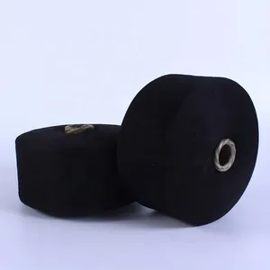 Keshu Export to Russia NE5/1 Glove Yarn Cvc70/30 Black Yarn for Knitting Glove thumbnail-1