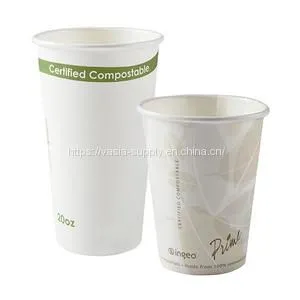 Certified Compostable Paper Cups Eco Friendly Pla Coating Paper Coffee Cup China Supplier thumbnail-1