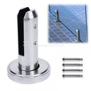 Stainless Steel Glass Spigots Clamp Glass Standoff Polish for Panel Pool Construction Hardware thumbnail-1