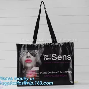 Heavy Duty Grocery Tote Bag, Royal Blue Large & Super Strong, Reusable Shopping Bags With Stand-up PL Bottom, Bagease thumbnail-3